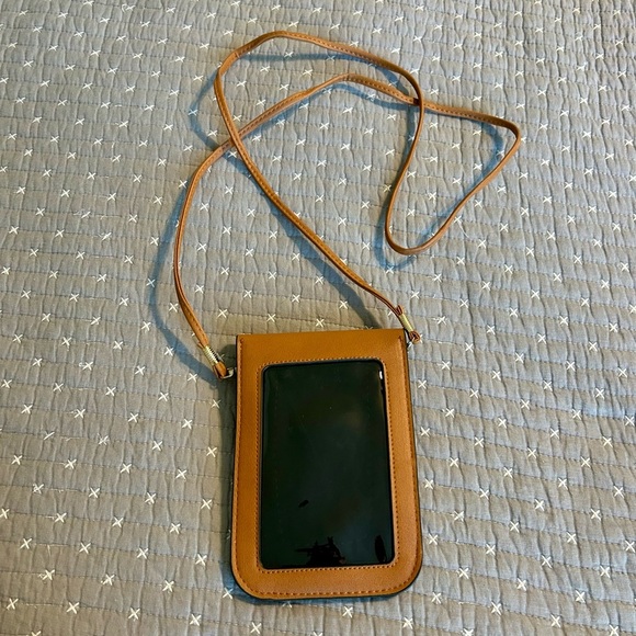 2 for $20 Bijoux Terner Multicolor Striped Cellphone Holder Crossbody Bag - Picture 2 of 5